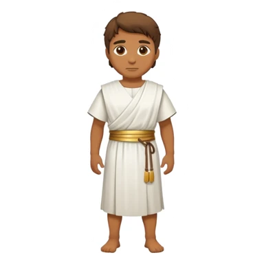 A Roman in a full-length white tunic sticker