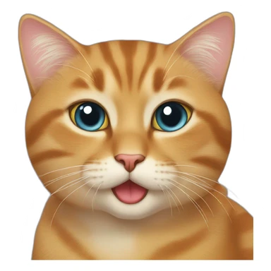 Cat with kiss love sticker