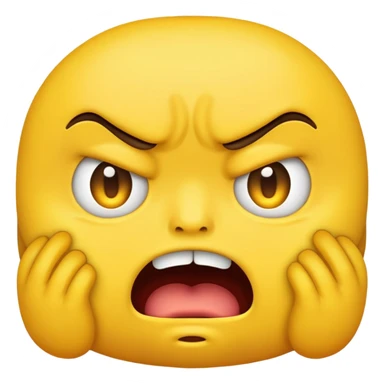Disgust face emoji sticker