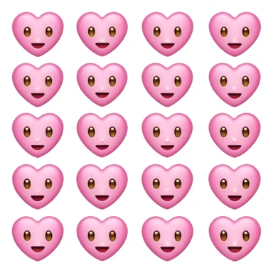 Pink emojis sticker