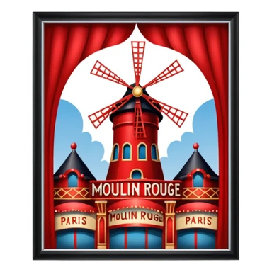Moulin rouge in Paris  sticker