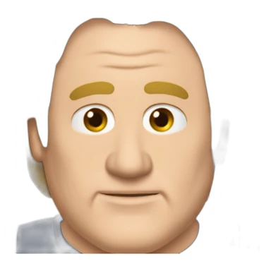 Gérard-Depardieu-roulant-en-voiture-de-sport-rouge sticker