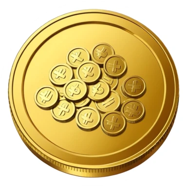 Indian rupees in coin sticker