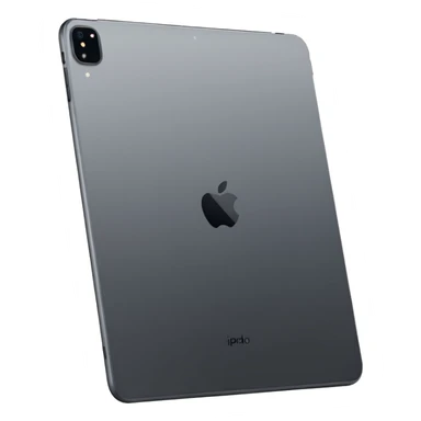 iPad Pro 11-inch back view minimal background space gray color sticker