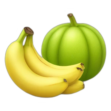 A pomelo and one banana sticker