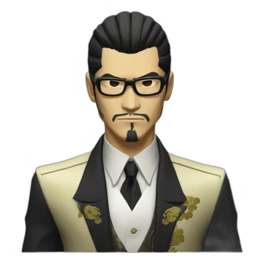 goro majima from yakuza sticker