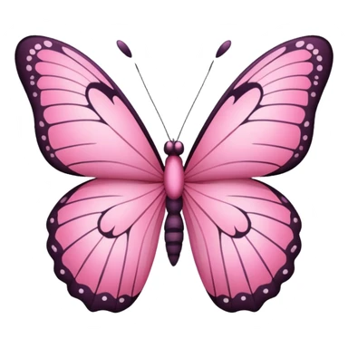 pretty pink butterfly  sticker