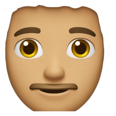 hombre joven sin barba sticker