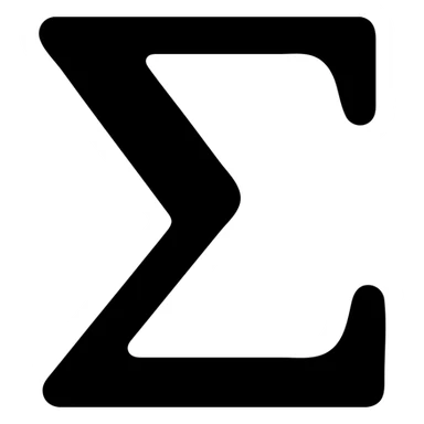sigma symbol icon sticker