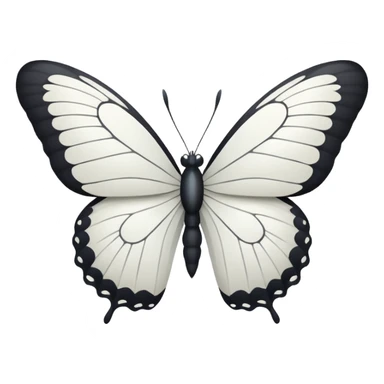 white butterfly simple design sticker