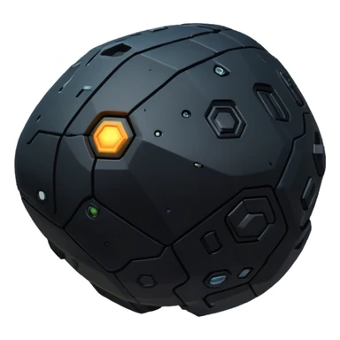 black, cyberpunk style, gravity realistic acteroid sticker