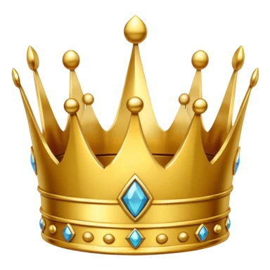 ornate gold crown sticker