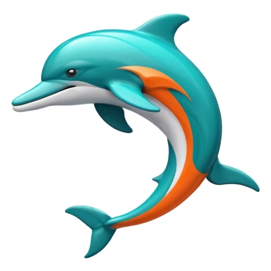 Dolphins NFL logo sticker