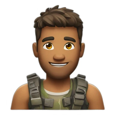 Guy play Fortnite sticker
