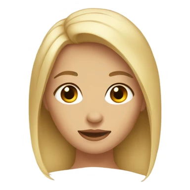 Blondish girl with brown eyes sticker