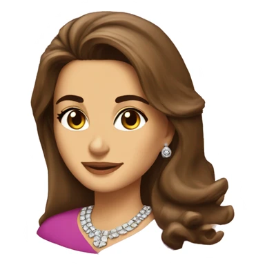 queen rania of Jordan emoji sticker