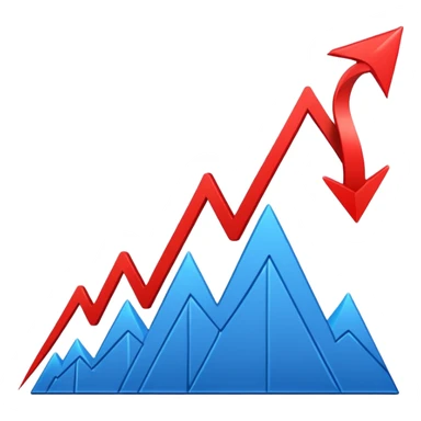 the economy line, falling down sticker