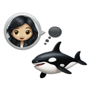 An orca watching pretty little liars sticker