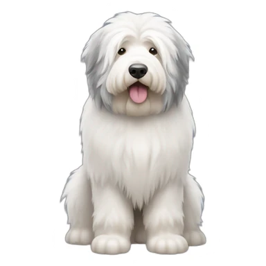 Dog old english sheepdog full-height sticker