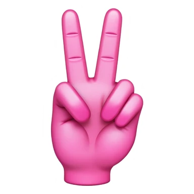 Emoji middle finger pink  sticker