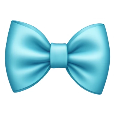 light blue bow sticker
