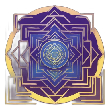 Sri yantra sticker
