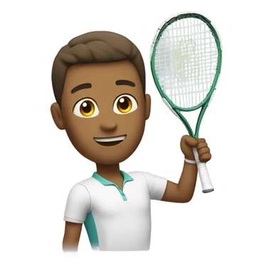 Tennis with underarm serve sticker