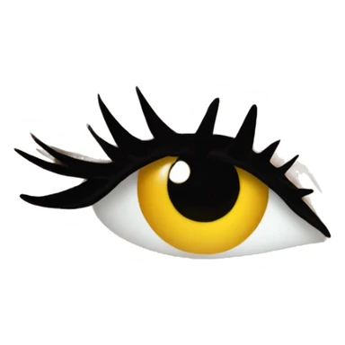 false eyelashes sticker