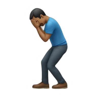 Man bowing thank you sticker