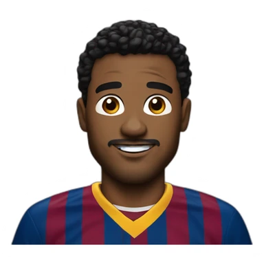 Vinicious Jr. in a barcelona Jersey sticker