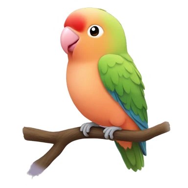 Cute peach faced lovebird  sticker