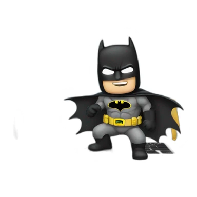 batman on laptop sticker