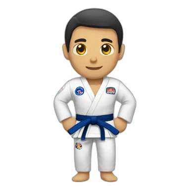 jiu jitsu guy sticker