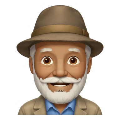 Elderly men with hats  sticker