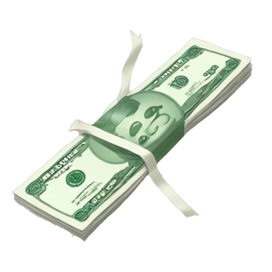 korean money bundle sticker