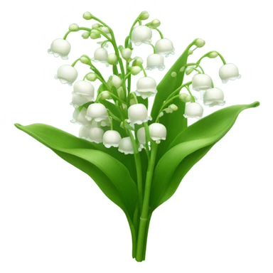 lily of the valley flower bunch sticker