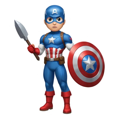 Captain America superhero sticker