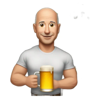 jeff-bezos-with-beer sticker