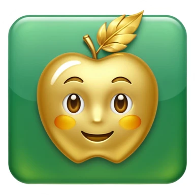 right check with golden and green colours sticker