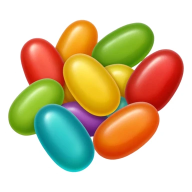 Jelly bean sticker