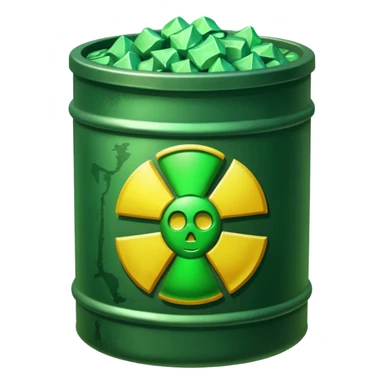 nuclear waste sticker