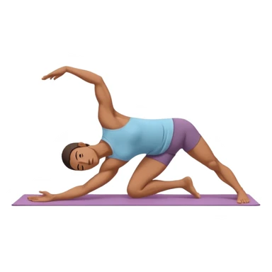 downward dog yoga pose sticker