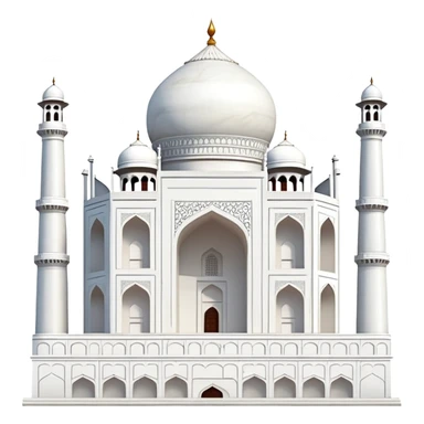 Taj Mahal monument from India sticker