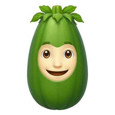 Zucchini man sticker