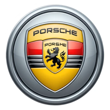 porsche logo sticker