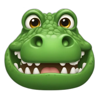 A half-human, half-crocodile creature sticker