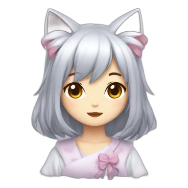 neko girl sticker