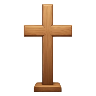 White cross sticker
