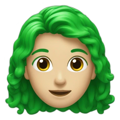 coeur vert foncee sticker