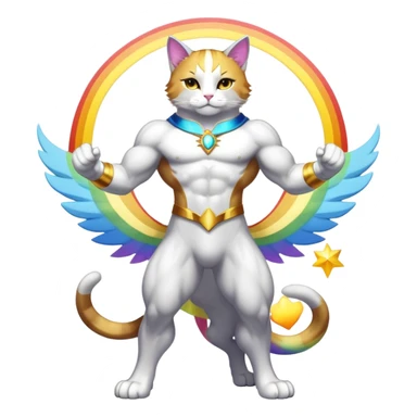 Gay King Kong Super duper Transcendent celestial infinity cosmic galactic energy Mega neon unicorn dragon hydra hyper rare golden penguin Golden Divine god angel Omni Black and white Super muscular Buff sigma Gigachad cat full body tuxedo colored  sticker